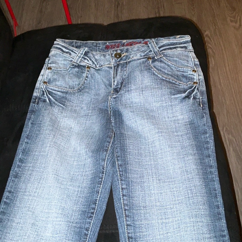 Trendy Light Blue Women's Flare Jeans
